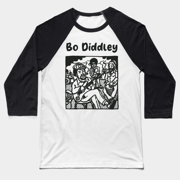 bo didley ll reggae jaming Baseball T-Shirt by hex pixel